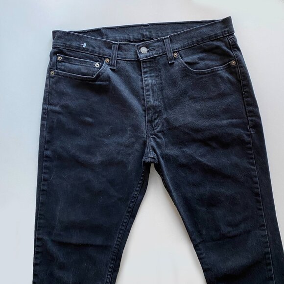 Levi's Premium Jeans 511 Men's Size W34 L30 Slim Fit Denim Black - Picture 3 of 10